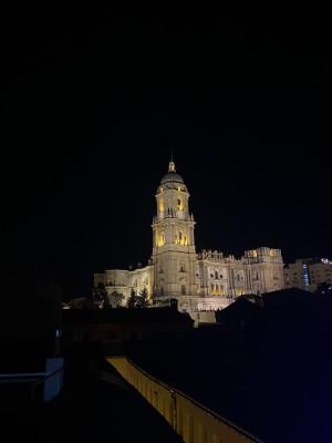 The 87-metre north tower is one of Málaga's most defining features on the city skyline.