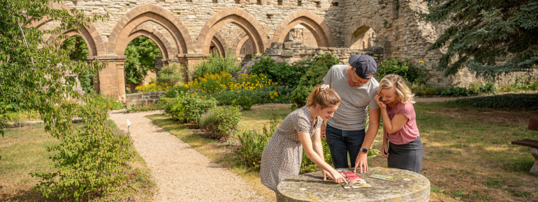 On the monastery grounds, visitors can learn more about the historical events in Memleben.