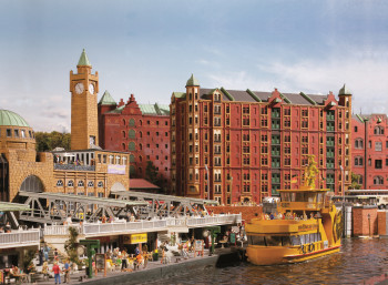 Hamburg and its small-scale landmarks cover around 200 square metres.