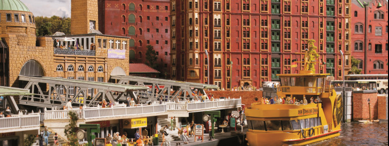 Hamburg and its small-scale landmarks cover around 200 square metres.