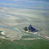 Mont Saint-Michel looked at low tide from above