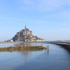 Mont Saint-Michel in 2014 with a new bridge