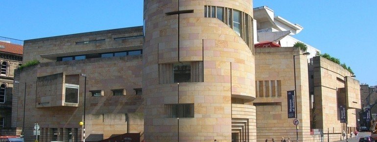 The exterior view of Scotland&#39;s National Museum