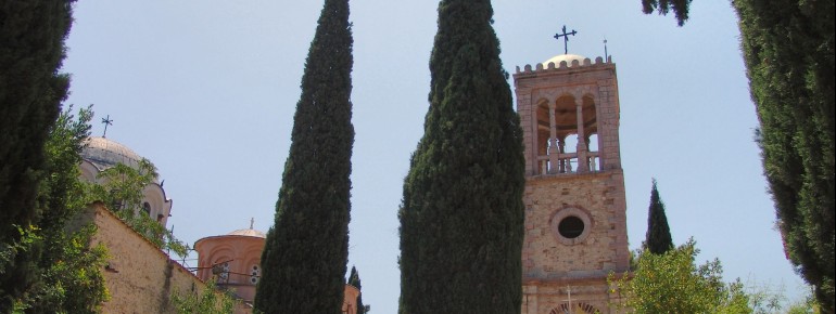 On the grounds of the monastery