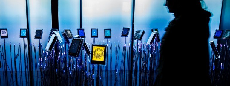 Exhibitions are presented using various types of multimedia
