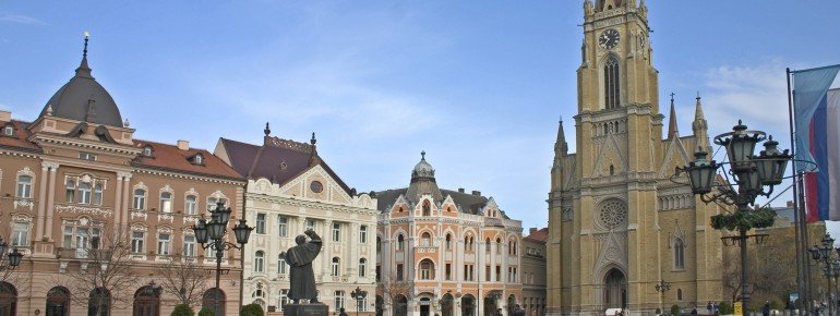 City center of Novi Sad.