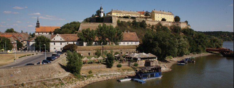 The castle of Petrovaradin offers a fantastic view of the Danube river and the city of Novi Sad.