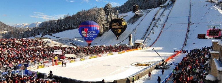 The Olympic ski jump is one of the venues of the Four Hills Tournament.