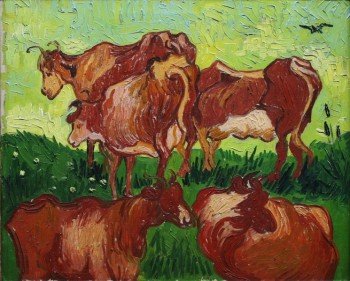 The Cows by Vincent van Gogh