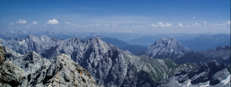 From Germany's highest mountain you can enjoy fantastic views