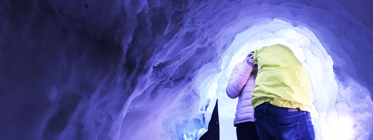 The ice of the world's only indoor ice cave comes from the Vatnajökull Glacier, the largest glacier in Iceland and Europe.