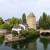 A panorama view of the Ill canals and cascades of Strasbourg