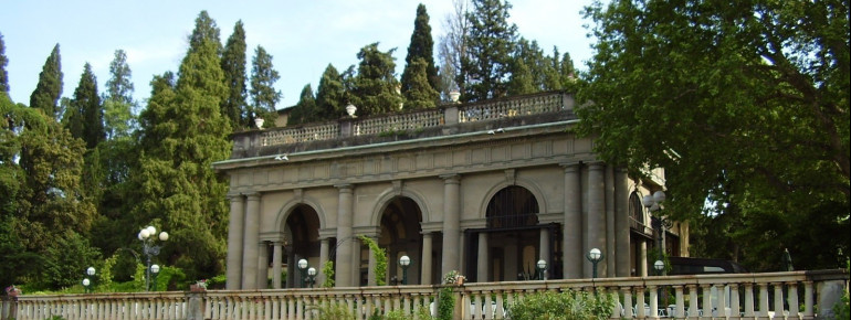 The pavilion built by Poggi