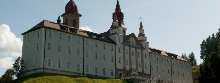 The monastery Maria Weißenstein in Petersberg in the Val d'Ega