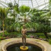 Exotic plants grow in the historic Palm House amid the splendor of the royal gardens.