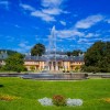 The magnificent Pillnitz Castle with its baroque mountain palace.