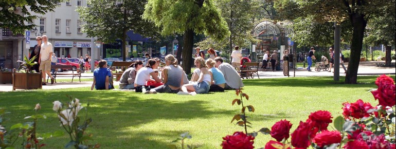 A popular resting spot – Smetanovy Sady Park.