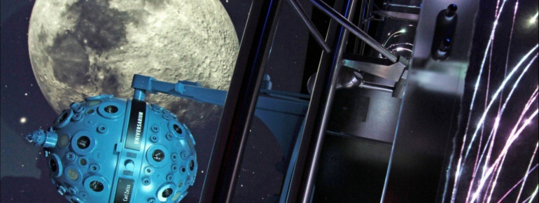Inside of the planetarium.