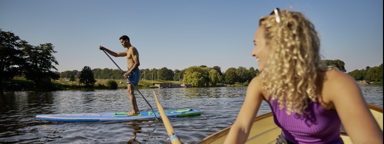 At Planten un Blomen, you can enjoy a wide variety of recreational activities.
