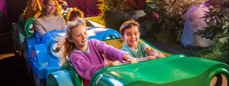 Round and round with Bumba: This colorful carousel is a big hit with the park’s youngest visitors.