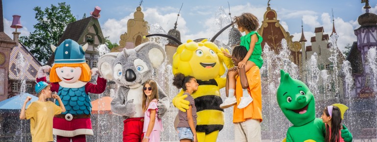 Popular TV heroes you can touch.