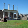 The famous forum of Pompeii