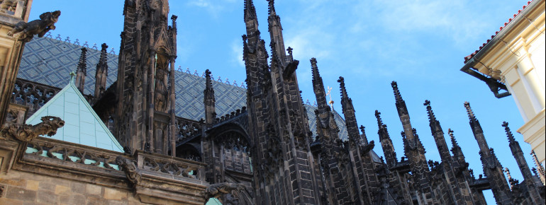 St. Vitus Cathedral has some impressive architectural features.