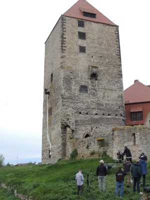 Numerous film productions, such as "Robber Hotzenplotz" here, were shot on the castle grounds