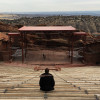 Have you ever been to Red Rocks? That is the view that awaits you there.
