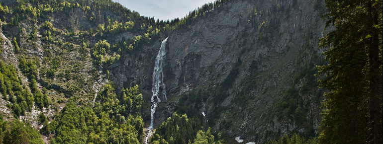 Röthbach Waterfall is the highest waterfall in Germany.