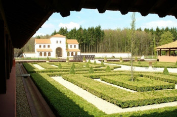 The garden of Roman Villa Borg.