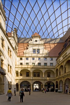 The Dresden Residence Palace combines various architectural influences.