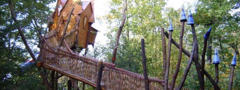 The fairy-top castle with its magic slide