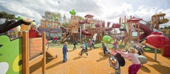 The Angry Birds part of the park is designed especially for kids.