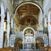 The inside of the basilica