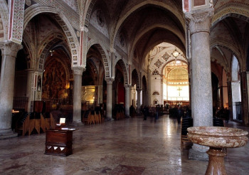 The interior of the church