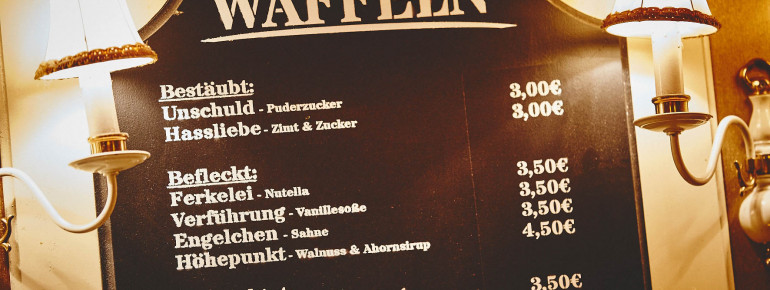 Fancy a waffle? They come in all kinds of flavours at St. Pauli!