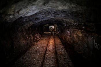 The electric mine train takes you about one and a half kilometres deep into the mountain.
