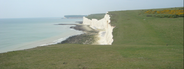View over parts of the Seven Sisters in Sussex.