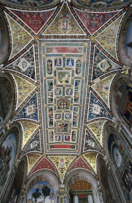 Ceiling at Piccolomini library