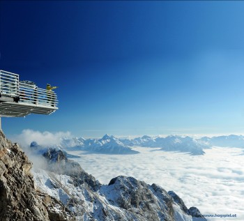 The Dachstein Sky Walk is situated at an elevation of 2,700 meters above sea level.