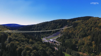 665 meters long is the new German record suspension bridge in Willingen.
