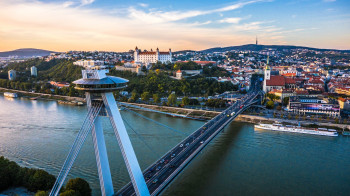 Most SNP is one of the most significant landmarks of Bratislava.