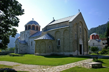 The monastery is a masterpiece of medieval architecture.