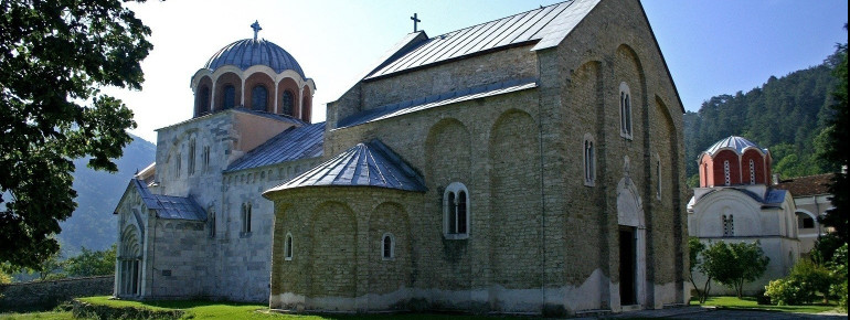 The monastery is a masterpiece of medieval architecture.