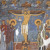 Wall paintings decorate the interior of the monastery.
