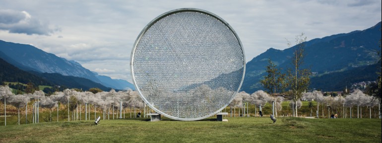 The "Prologue" installation in the Swarovski Crystal Worlds.