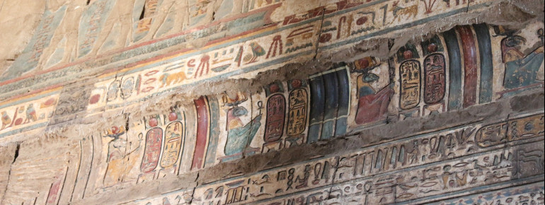 Over the centuries, the Nile silt preserved the colorful reliefs.