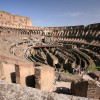 The ruins of the Colosseum still give a good impression of how the amphitheater used to look like.