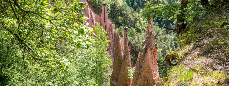 Millennia of erosion have sculpted these unique earth pyramids from glacial moraine clay in Oberbozen.